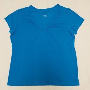 Blue V-Neck Shirt